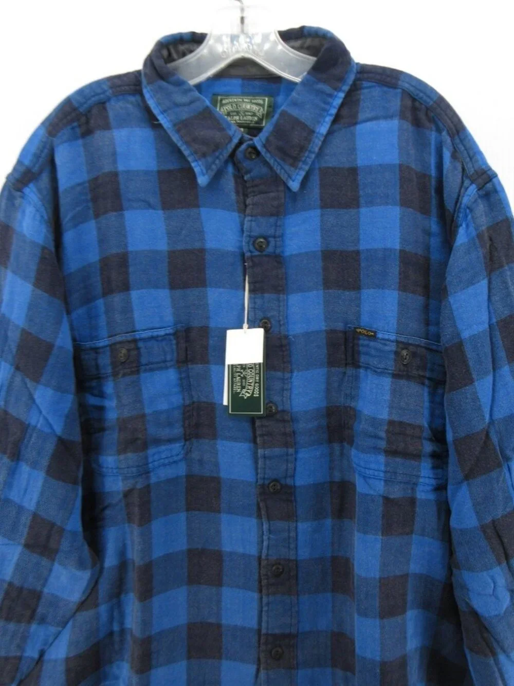 Polo Country Ralph Lauren Shirt 2XB Flannel Buffalo Plaid Tartan Lined